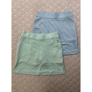 FootJoy Skort Lot Womens XS Medium Green Blue Golf Activewear 2 Pack Athletic